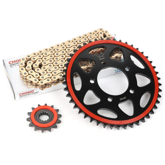 Silent Durable Chain SPROCKET KIT Fly Chain Wheel Kit for Benelli Leonocnio 500 TRK 502 502C TRK502 can not fit for TRK502X