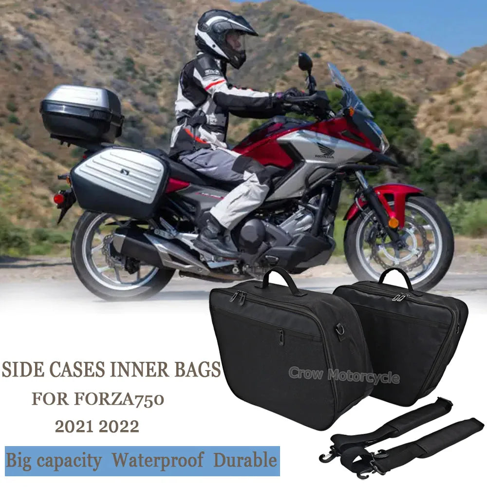 New Motorcycle Side Luggage Bag Saddle Liner Bags For Honda NC750X NC 750 X NC 750X 2021 2022