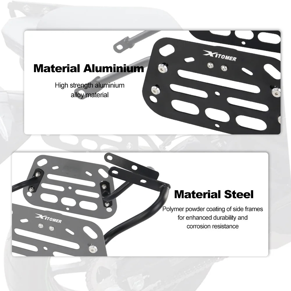 For KAWASAKI Versys 650 2015 2016 2017 2018 2019 2020-2023 Motorcycle Saddlebag Support Bars Mounting Brackets Side Luggage Rack