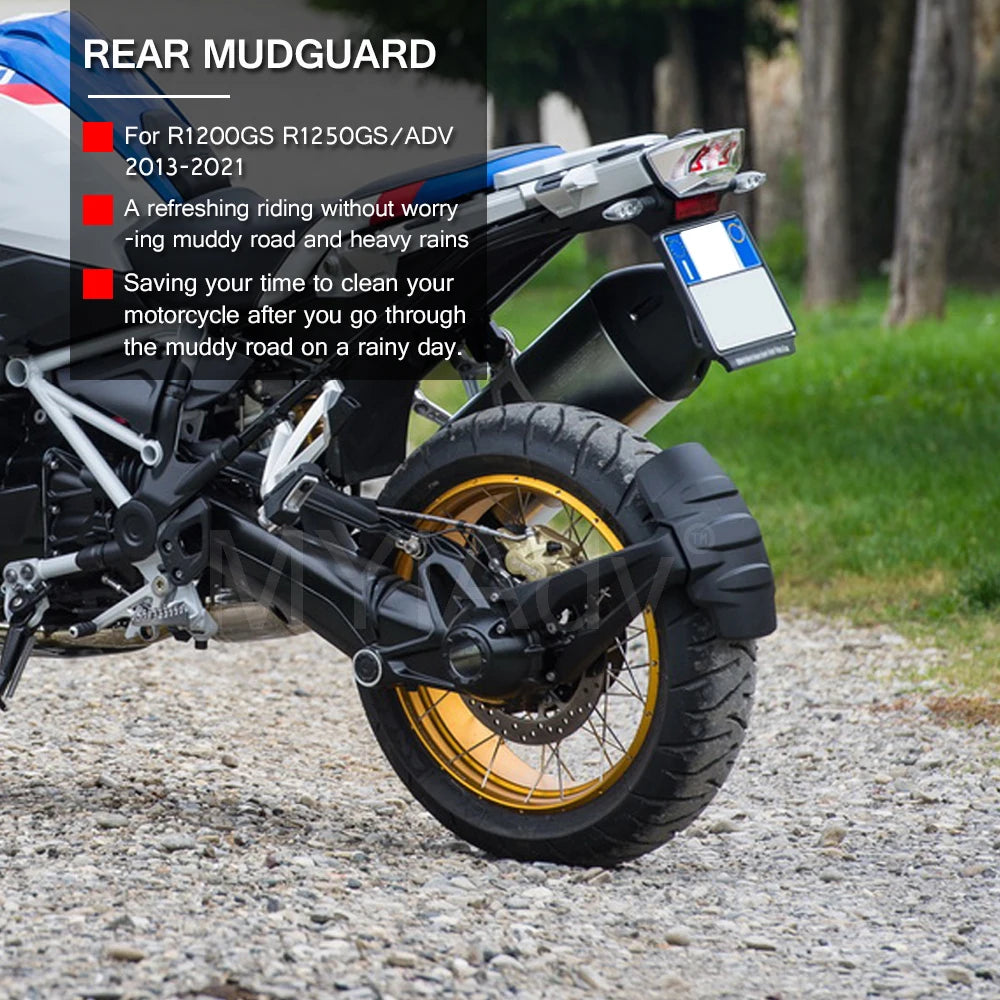 For BMW R1250GS Adventure R1200GS LC ADV 2013-2022 2023 GS R1200  R1250 Motorcycle Rear Fender Mudguard Tire Hugger Splash Guard