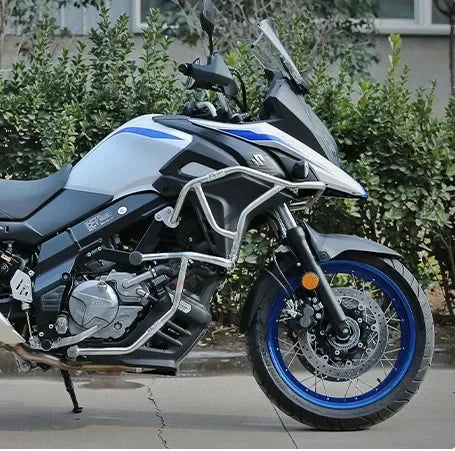Stainless Steel Motorcycle Tank Bumpers Engine Guard Bar Steel Stunt Cage Protector Upper Cover for Suzuki V-Strom DL650