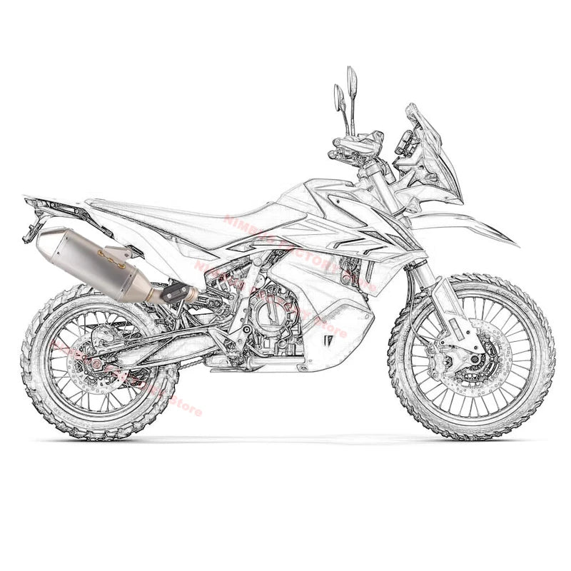 Slip-on for KTM DUKE 790 890 2018-2023 Motorcycle Exhaust Muffler DB Killer Link Pipe Escape Moto for DUKE790 DUKE890 2020-2023