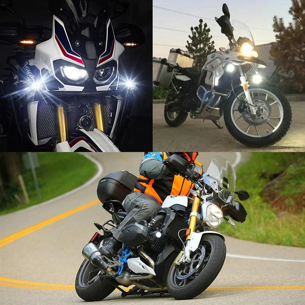 2014-2022 For Kawasaki Benelli etc Motorcycle LED Auxiliary Light Car Fog Light Assemblie Driving Lamp Spotlight Holder