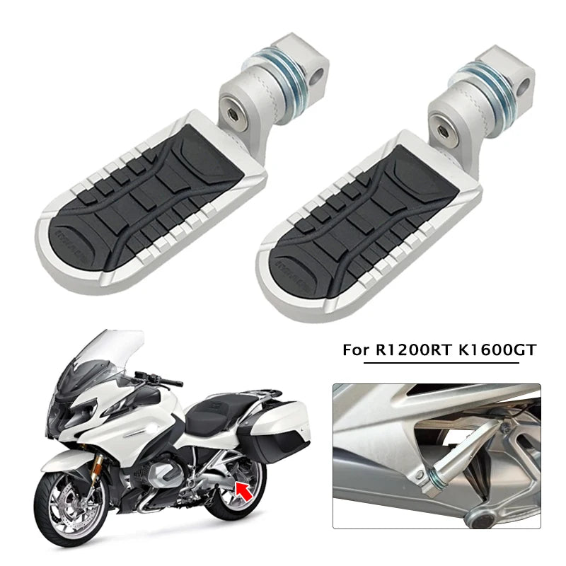 R1200RT K1600GT Rear Rotatable Foot Rests Foot Pegs Pedal Fit For BMW R 1200RT R1200 RT K1600 GT K 1600GT 2005-2021 2019 2020