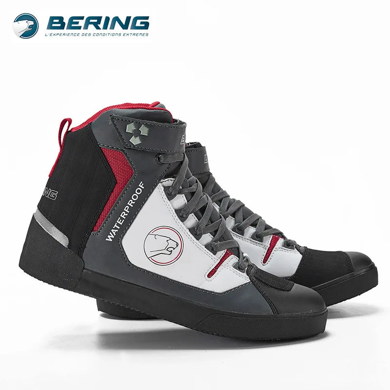 France BERING motorcycle  waterproof four seasons  riding shoes men's racing shoes motorcycle off-road rally boots