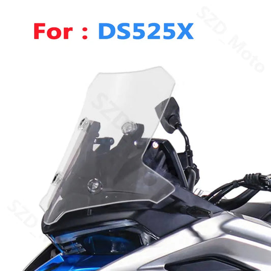 For LONCIN DS 525X Motorcycle Accessories Windshield Windscreens Wind Deflectors VOGE 525 DSX Transparent