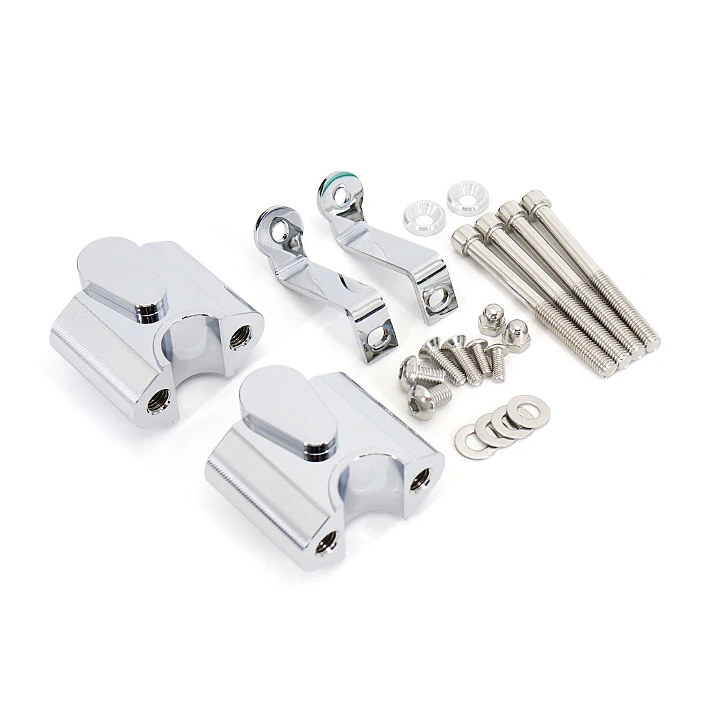 Motorcycle HandleBar Heightening Riser Clamp Back Move Mount Clamp Adapter Handle Bar Risers For BMW R 18 R18 Classic 2021 2022