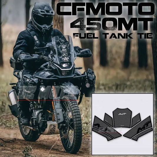 For CFMOTO 450MT 450 MT Motorcycle Anti-scratch Rubber Oil Tank Protection Sticker Decals Tank Pad Side Grips Protection