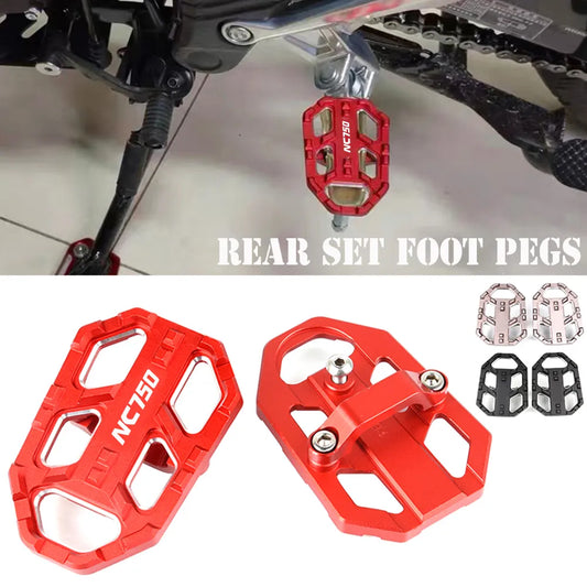 FootRest Footpegs For HONDA NC750X NC750S NC750 X NC 750 S 2014 2015 2016 2017 2018 2019 2020 Motorcycle Rear Foot Pegs Pedals