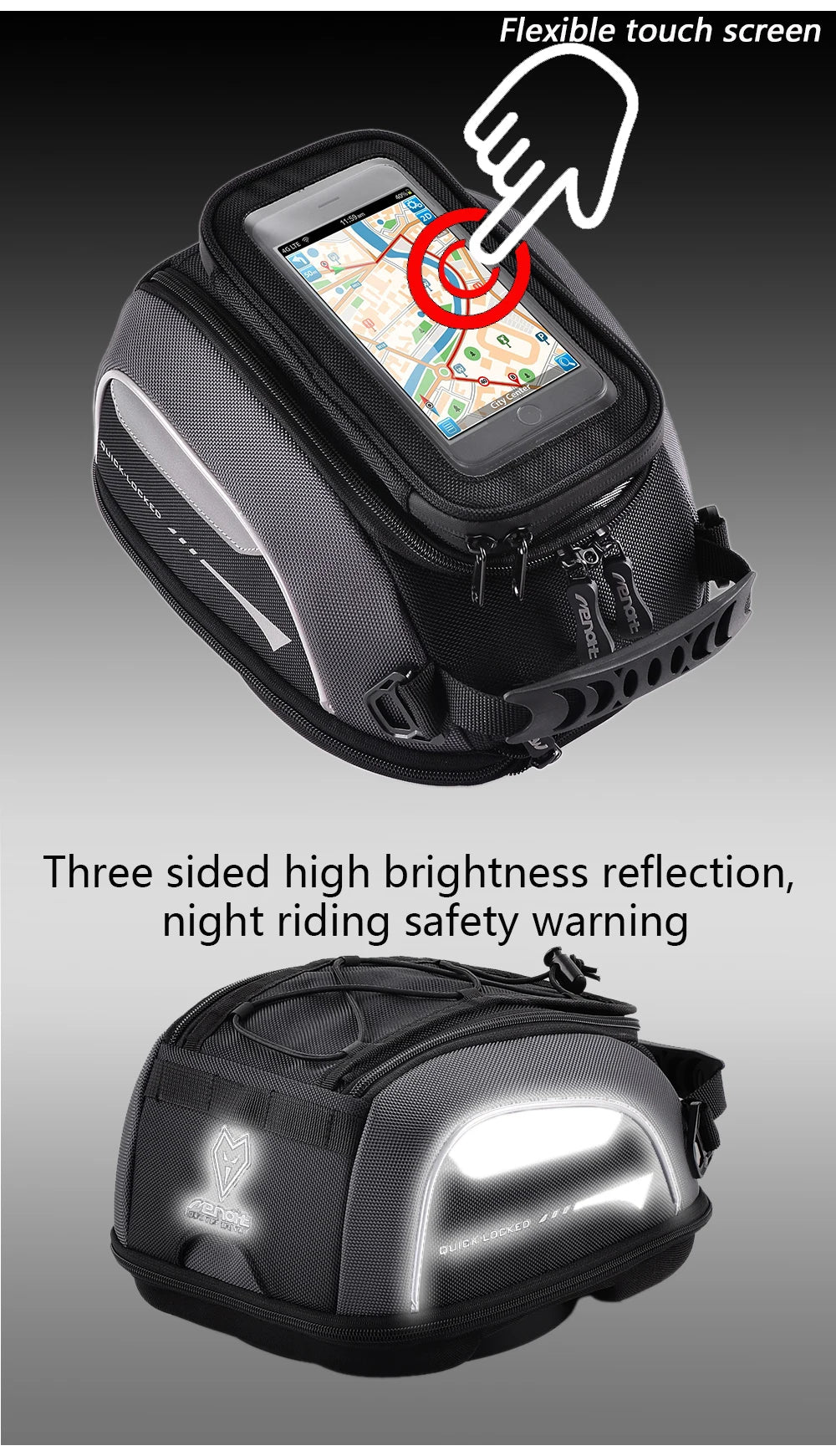 Tank Bag for Honda CRF1000L  Africa Twin Adventure Sports XL 750 Transalp Quick Lock Fuel Luggage Carrie Top Case Waterproof