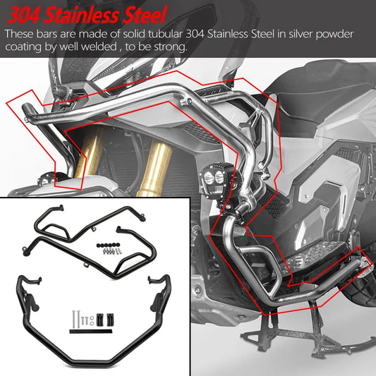 Fit For Honda X-ADV 750 2021-2024 Motorcycle Engine Crash Bar Guard Frame Sliders Bumper Falling Protector XADV750 Accessories