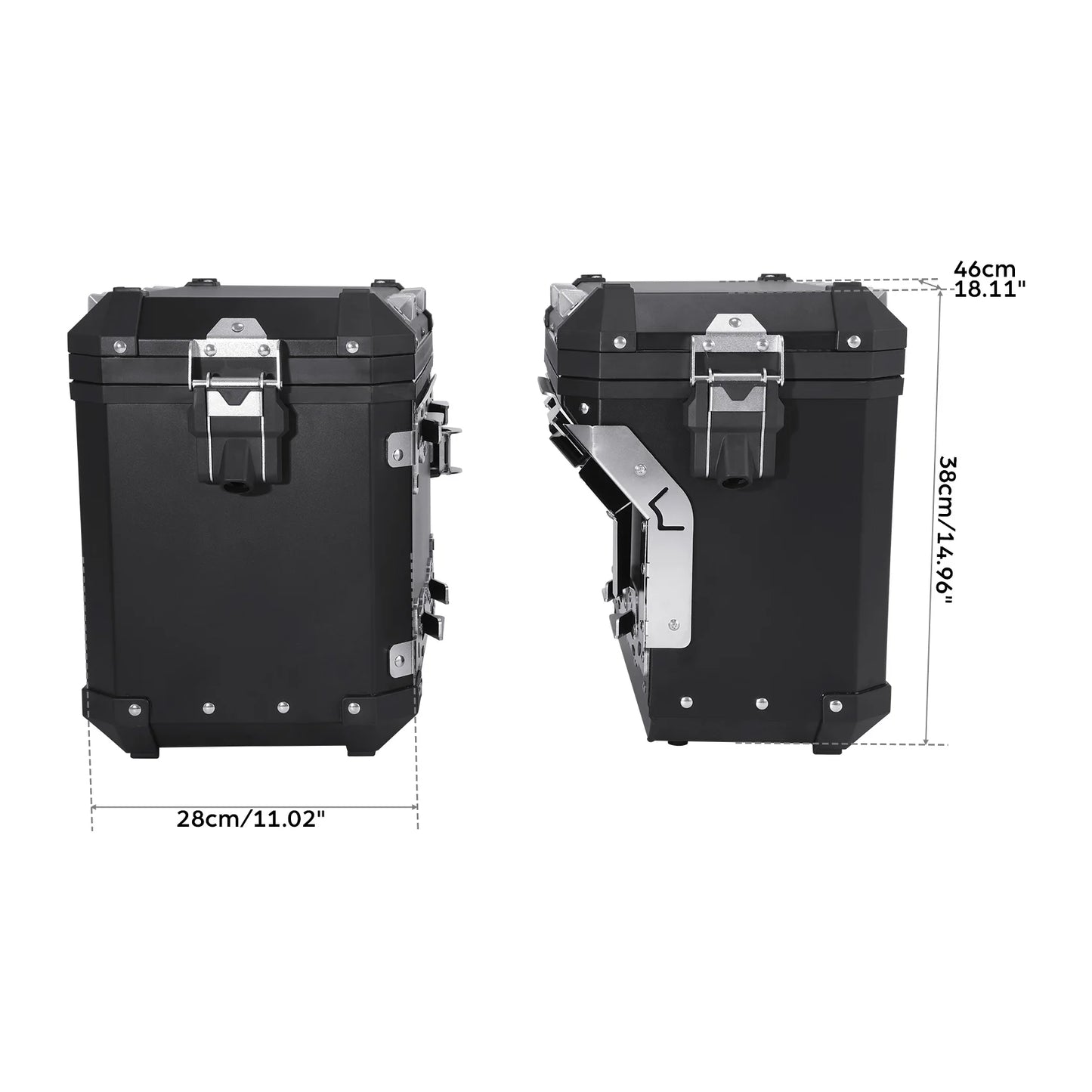 48L Saddlebag Side Box Bag Pannier Case For BMW R1200GS 2013-2018 R1250GS 2019-2024 F850GS 2017-2022 F900GS Adventure 2023-2025