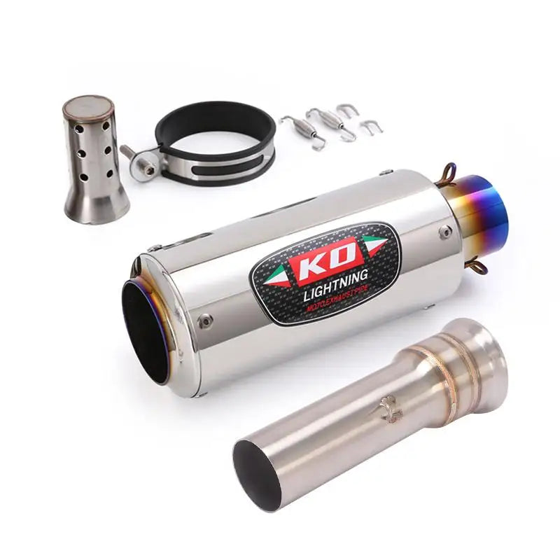 51MM Exhaust Pipe Motorcycle Muffler Mid Pipe Stainles Steel Escape Modified For 1290 Super Adventure R/S/T 2016-2020