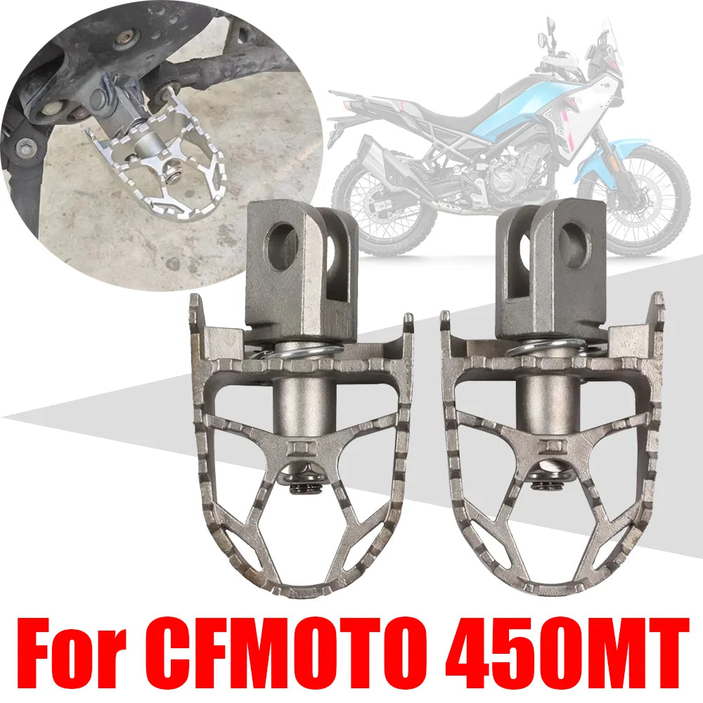 For CFMOTO CF MOTO 450MT MT450 MT 450 MT CF450MT Accessories Rotatable Footrest Foot Pegs Pedals Footpegs Foot Rests Parts