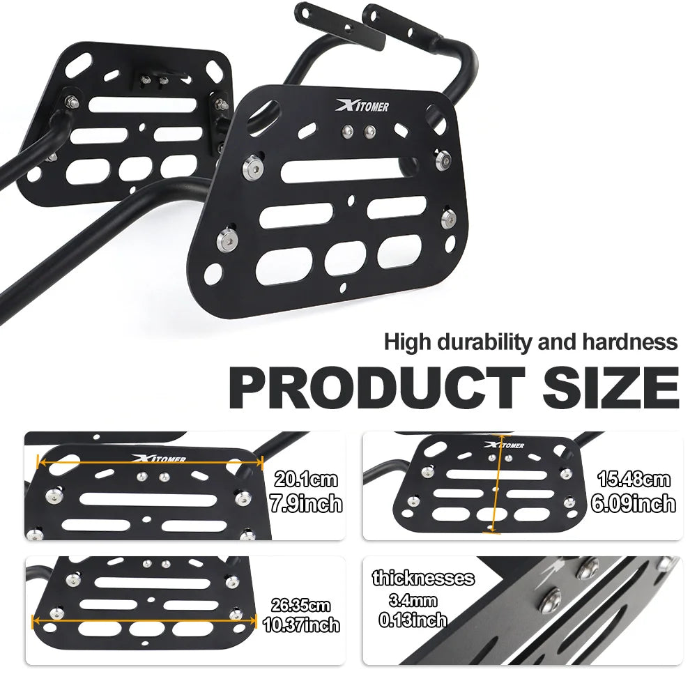 For KAWASAKI Versys 650 2015 2016 2017 2018 2019 2020-2023 Motorcycle Saddlebag Support Bars Mounting Brackets Side Luggage Rack