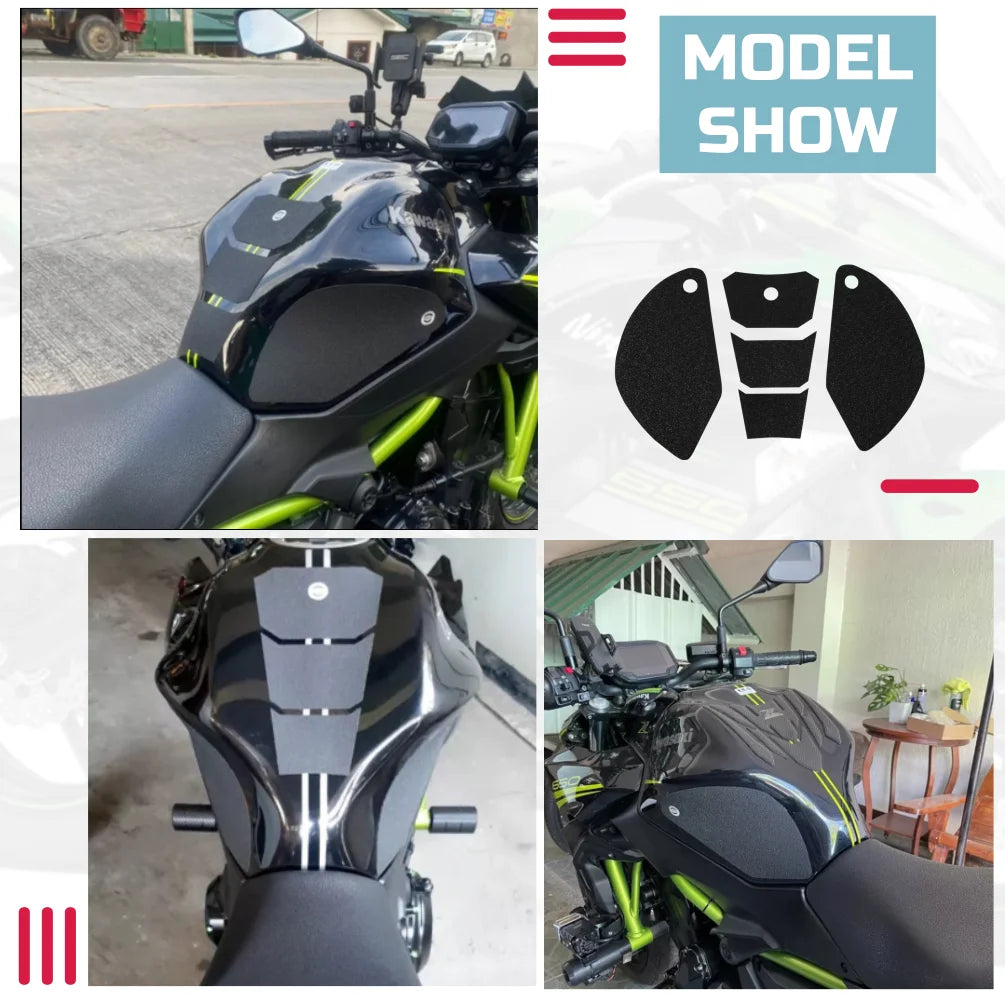 For Ninja Z 650 Gas Tank Protect Sticker Fuel Cap Cover Pad for Kawasaki Ninja650 Z650 2017-2023 Motorcycle Accessories