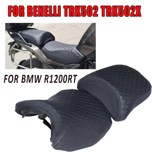 Motorcycle Leather Seat Cushion Protection Pad Case Seat Cover Protector For Benelli TRK502 TRK502X TRK 502 X R1200RT R 1200RT