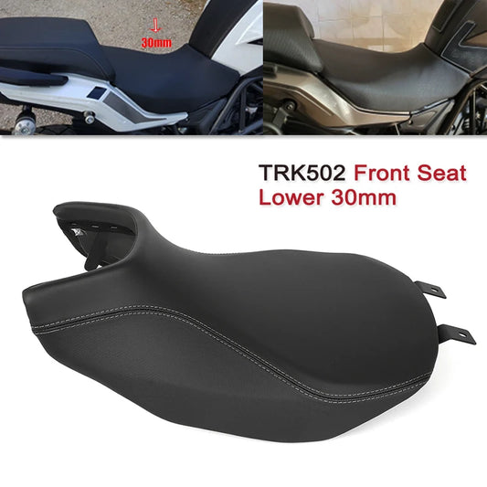 Lower 30mm Seat Hump Seat Saddle Cushion Pad For Benelli TRK502 TRK 502 Black Vintage Saddle Seat Motorcycle Accessories