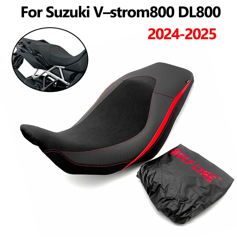 Motorcycle Front Driver Rear Passenger Integrated Seat Cushion Replace Parts For Suzuki V Strom 800 DE V-Strom 800DE 800RE 2024+