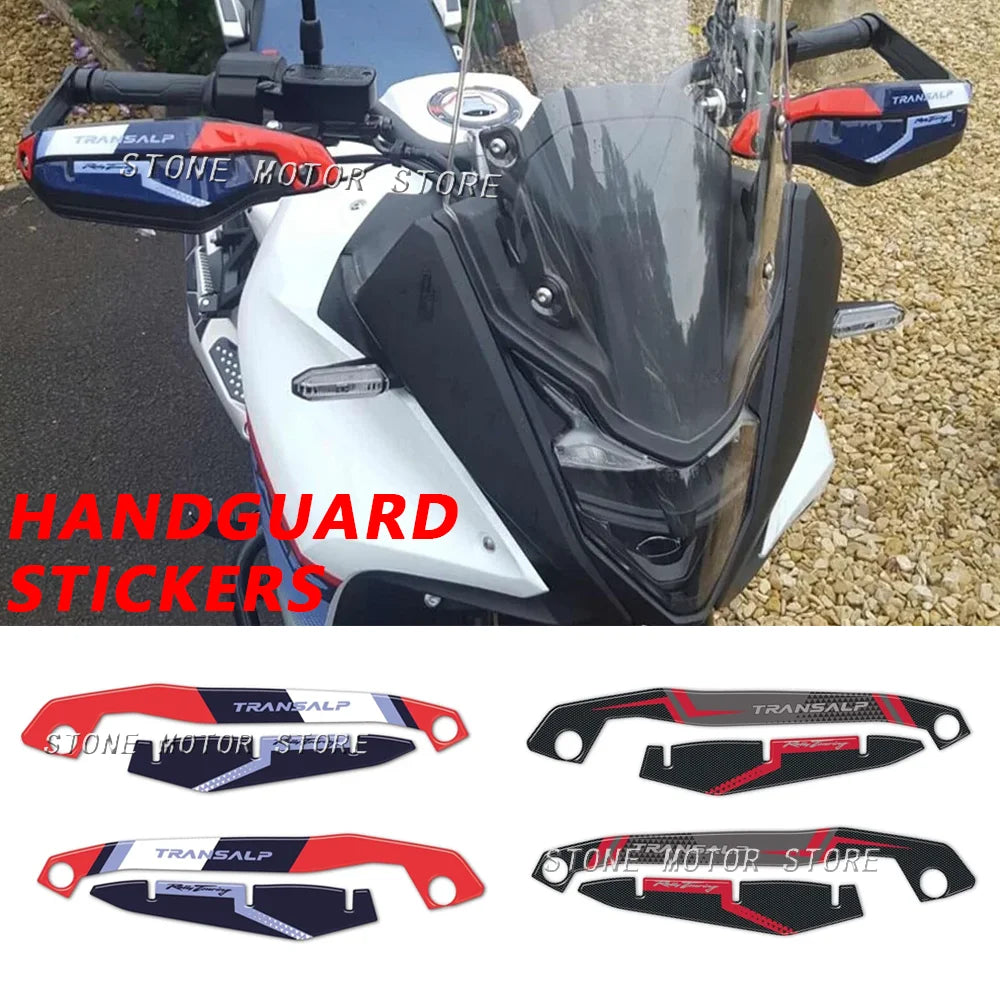 For Honda XL750 Transalp xl 750 TRANSALP 2023 Motorcycle 3D Gel Hand Guards Stickers Handguard Protect 3D Resin Stickers