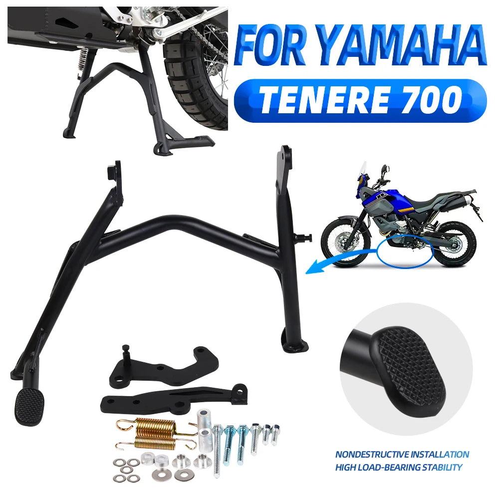 For YAMAHA TENERE700 XTZ690 Tenere 700 2019 - 2023 Accessories Large Bracket Pillar Center Kickstand Parking Stand Firm Holder