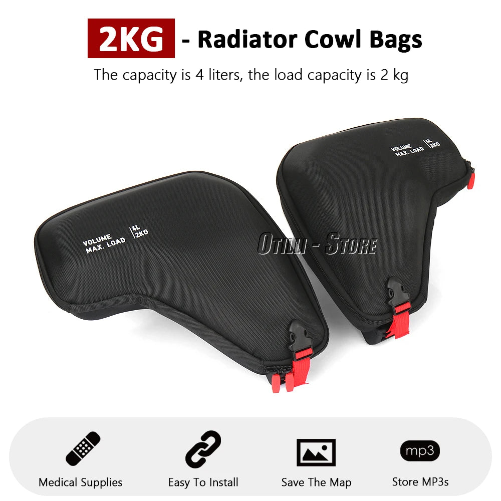 R1300GS Adventure Motorcycle Accessories Fairing Left Right Radiator Cowl Bags Waterproof For BMW R 1300 GS ADV R1300GSA 2024-