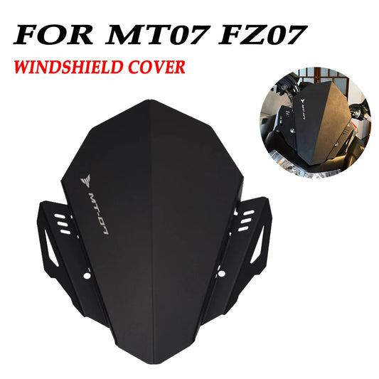 Motorcycle Windshield For YAMAHA MT07 FZ07 MT FZ 07 2018 2019 2020 Accessories Front Wind Deflector Windscreen Cover Guard