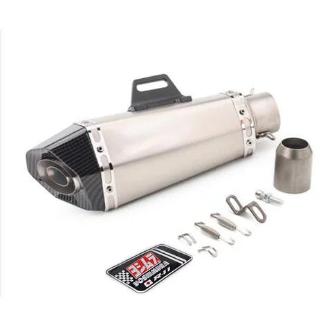 51mm Motorcycle For Honda DREAMWING XL750 Transalp Exhaust Muffler Yoshimura FZ1 R6 R15 R3 ZX6R ZX10R Z900 1000 CBR1000 GSXR1000