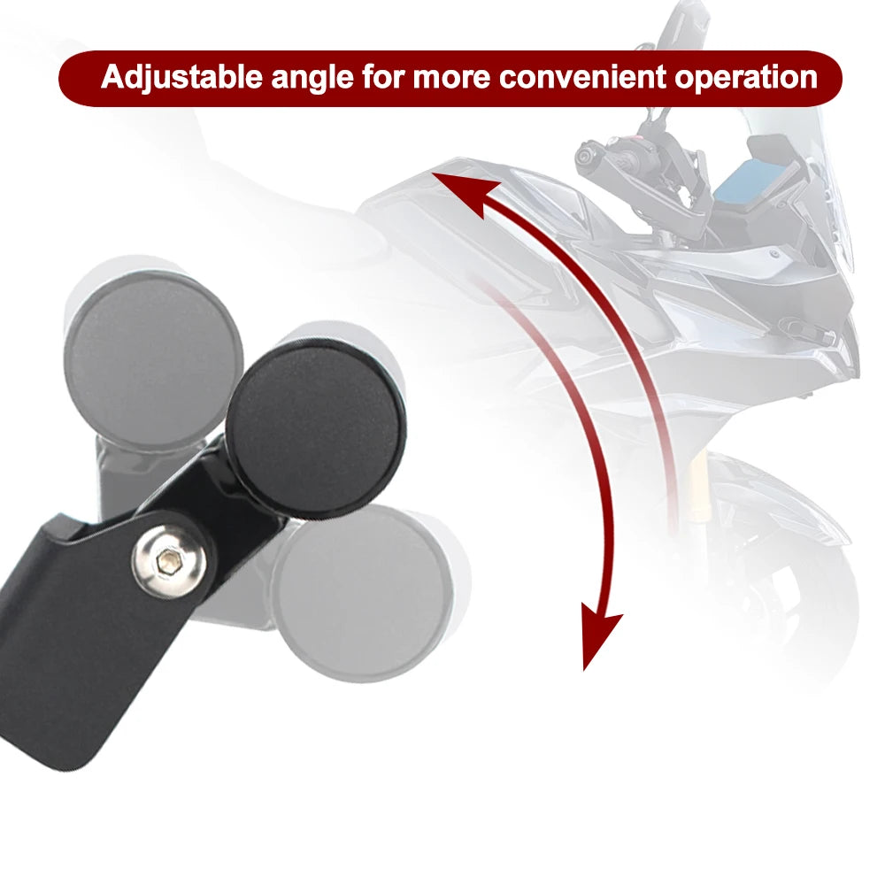 For Suzuki GSX-S1000GX GSX-S 1000 GX 2024- Motorcycle Windshield GPS Navigation Mount Bracket Navigation Windscreen GPS Holder