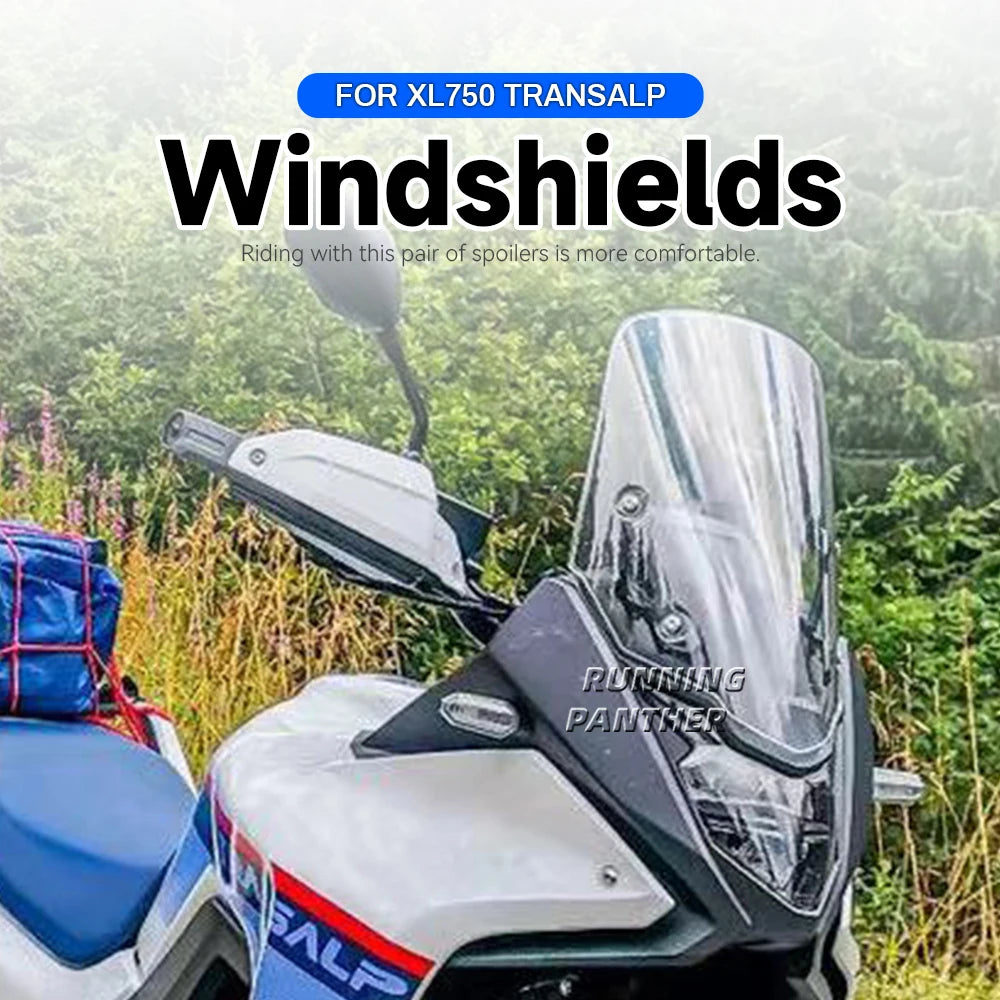 2023 Motorcycle Front Windscreen Windshield Visor Wind Screen Shield Spoiler Deflector For HONDA XL 750 XL750 TRANSALP Transalp