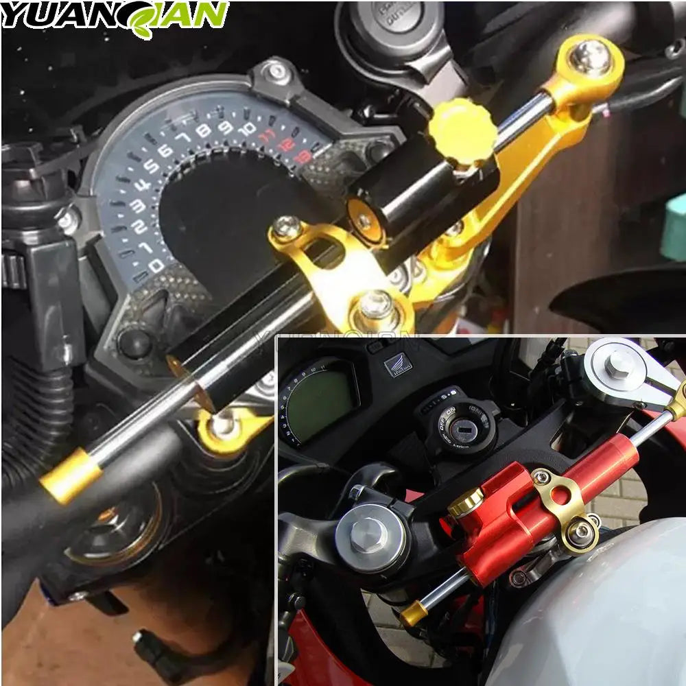 For Suzuki vstrom 650 DL650 v strom 650 xt 650XT vstrom650 dl 650 2004-2022 14 Universal Moto Steering Stabilize Damper Bracket