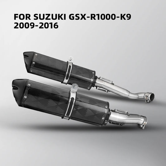 Racing line exhaust original position mid pipe link pipe full exhaust muffler styem for SUZUKI GSX-R1000-K9 2009-2016
