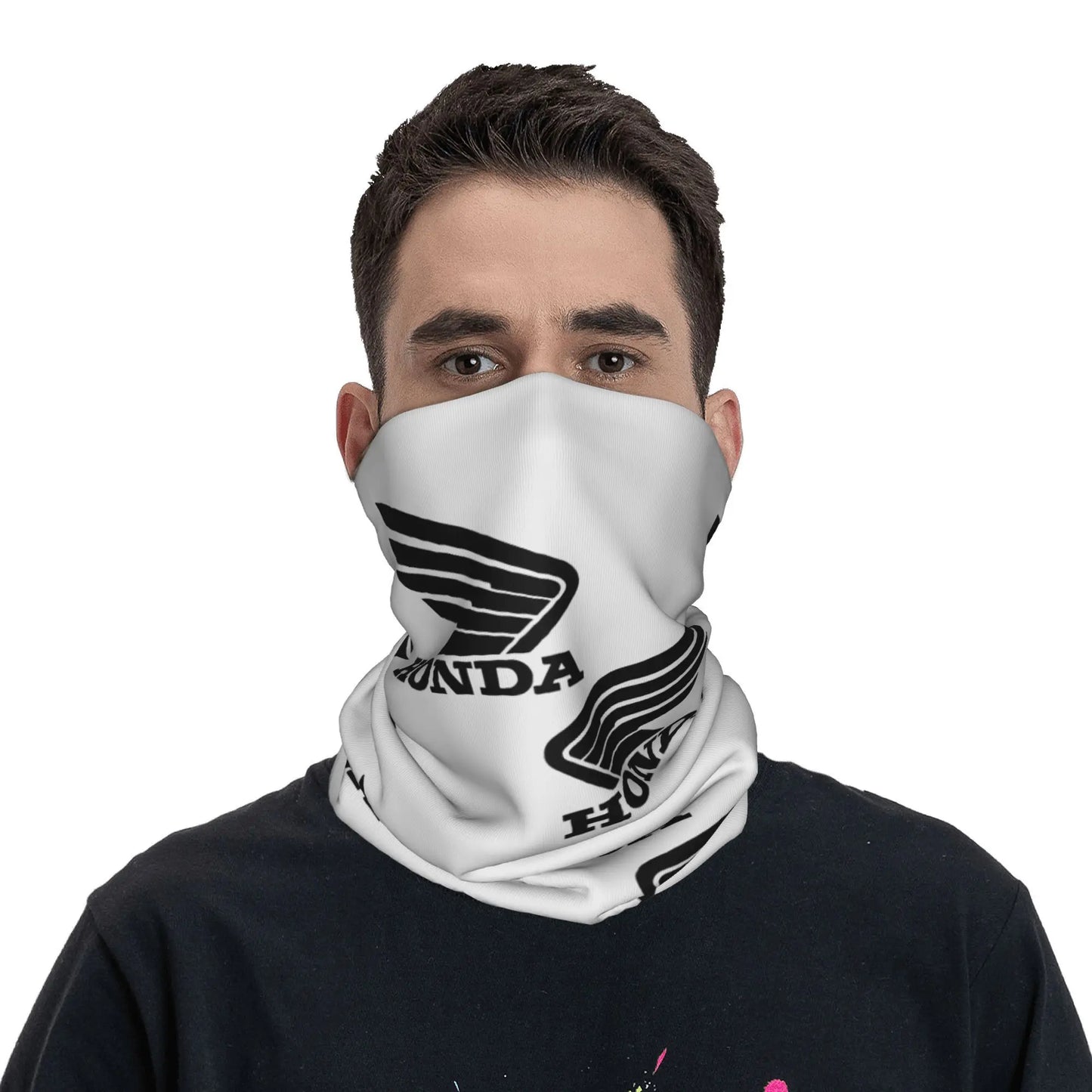 Custom H-Hondaes Bandana Neck Gaiter for Hiking Running Women Men Wrap Scarf Motorcycle Balaclava Warmer