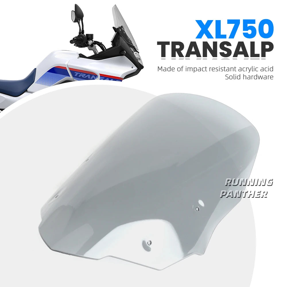 2023 Motorcycle Front Windscreen Windshield Visor Wind Screen Shield Spoiler Deflector For HONDA XL 750 XL750 TRANSALP Transalp