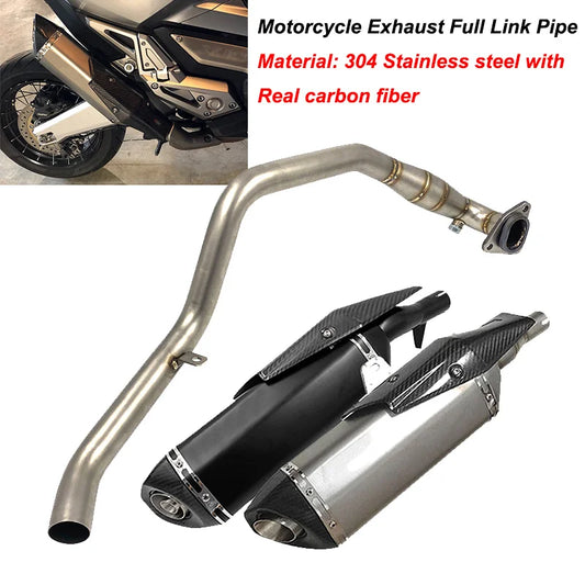 XADV 750 Full System Motorcycle Exhaust Pipe Muffler Modified Tube Header Front Link Pipe Fit For Honda X-ADV 750 2017-2021 2022