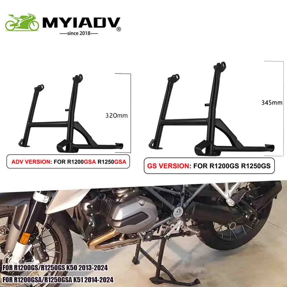For BMW R1200GS ADV LC R1250GS K50 K51 Motorcycle Center Stand Kickstand Central Support Parking Rack Middle Foot Kick Stand