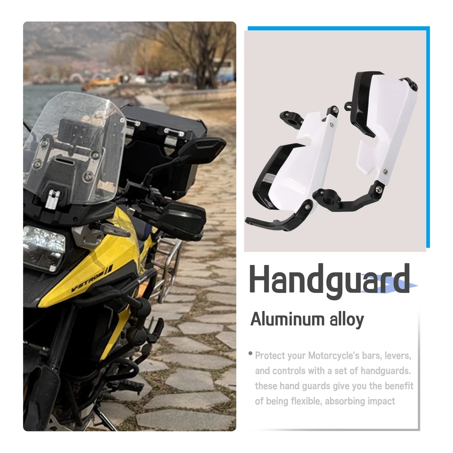 Motorcycle DL 650 VStrom new aluminum alloy Handguard Shield Hand Guard Protector Windshield For Suzuki V-Strom DL650 800 1050