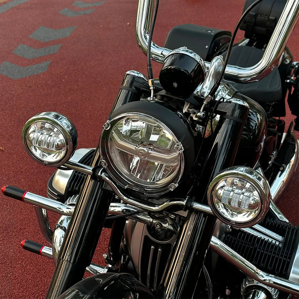 For BMW R18 R 18 R12 R1200 nineT R nineT 2019 2020 2021 2022 2023 2024 Motorcycle Headlight Guard Protector Grille Grill Cove