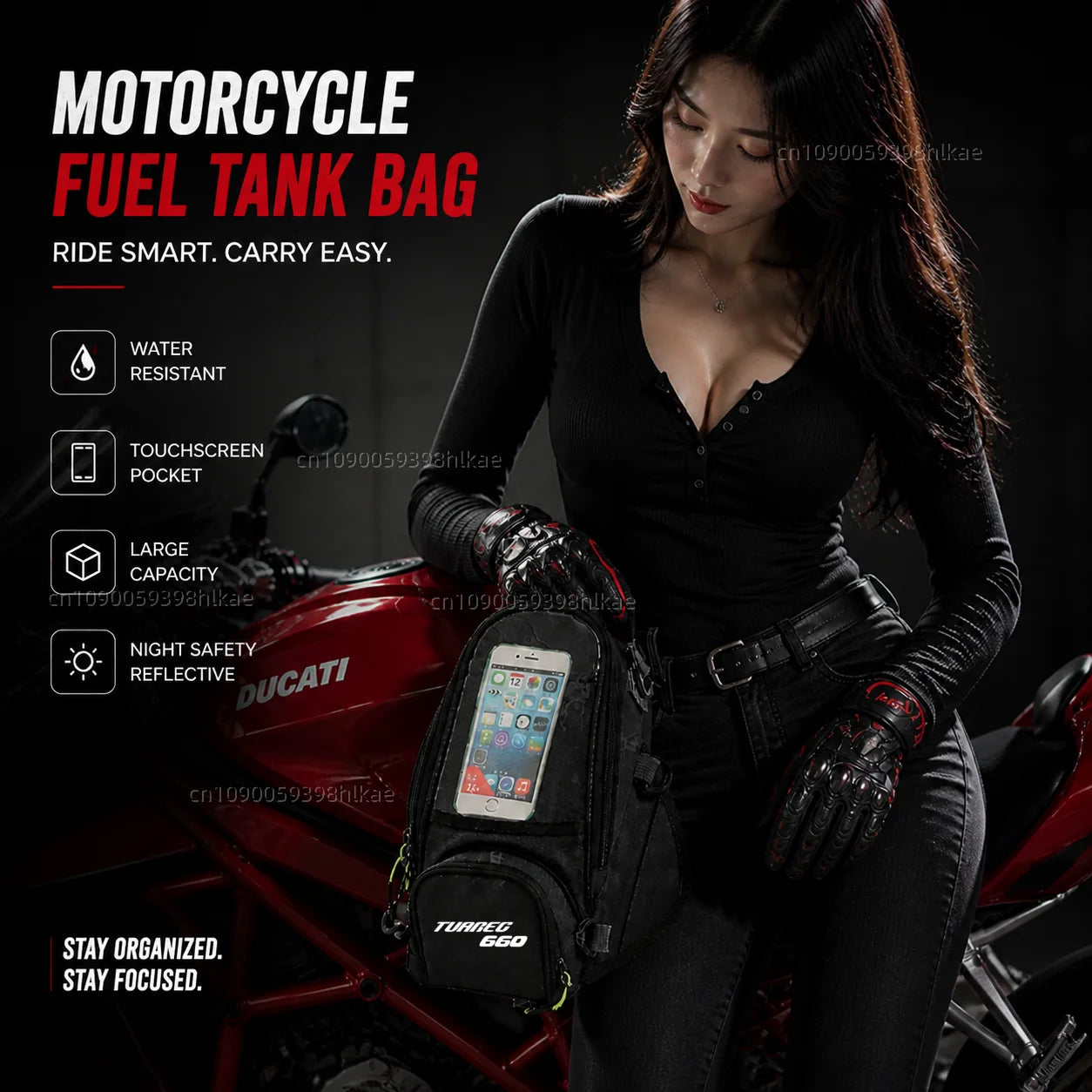 NEW Universal Magnetic Fuel Tank Bag Motorcycle Phone Navigation Pack For Aprilia Tuareg 660 Tuareg660