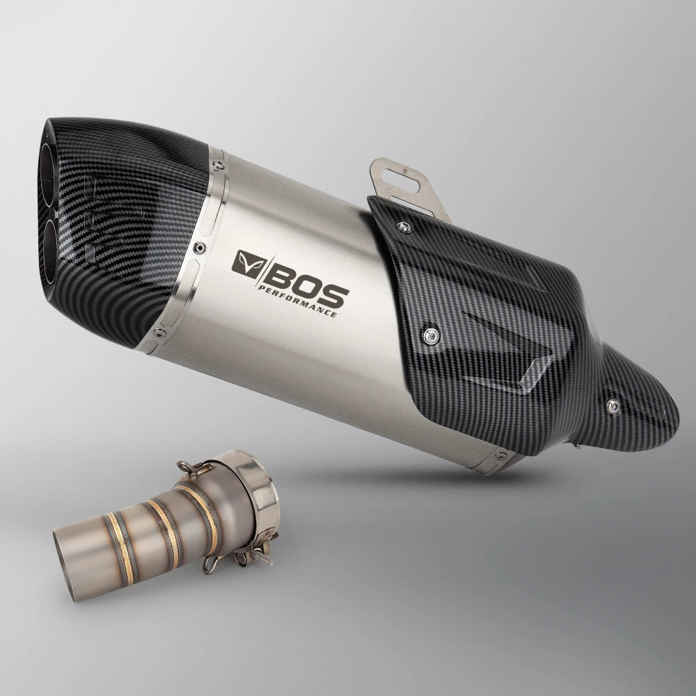 For BMW R1300GS ADV R1300R R1300RS Motorcycle Exhaust Slip-on Line Modify Stainless Middle Pipe S7 Muffler Adventure Moto Escape