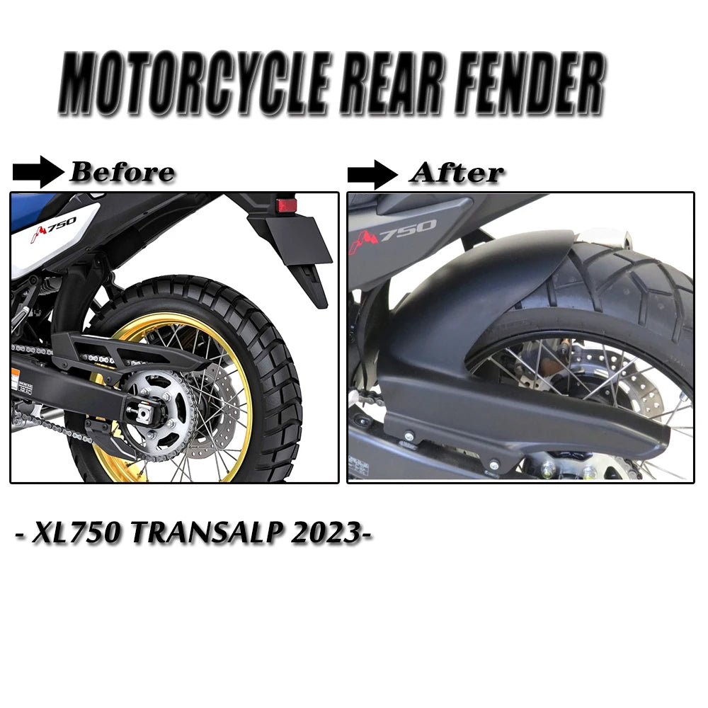 Motorcycle Rear Mudguards Rear fender For Honda XL750 TRANSALP XL 750 xl750 transalp 2023 2024Wheel Hugger Mudguard Splash Guard