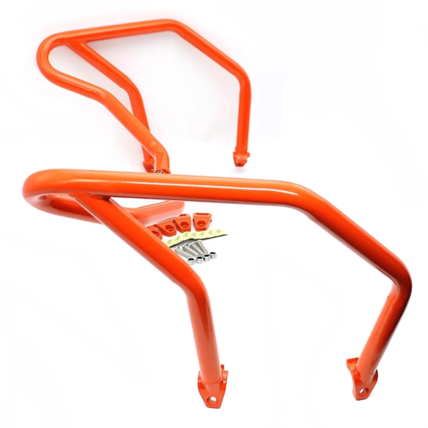 Upper Orange Crash Bar for KTM 1290 Super Adventure S / R 21-23 Engine Guard Black