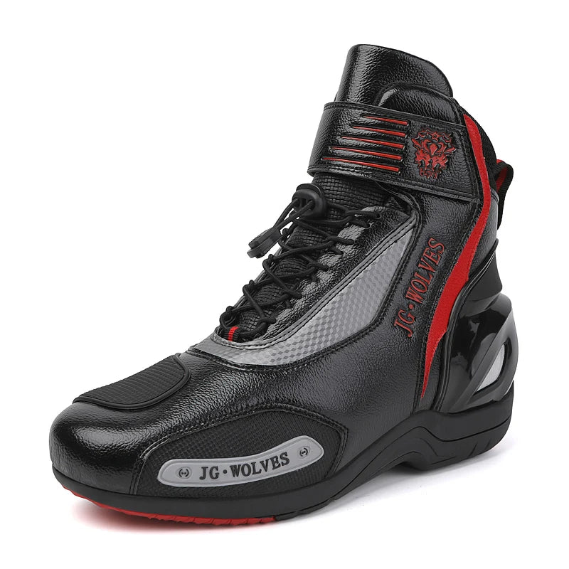 New Motorcross Riding Shoes Microfiber Men Women Motorcycle Racing Protective Ankle Boots Anticollision Non-slip New Moto Boots