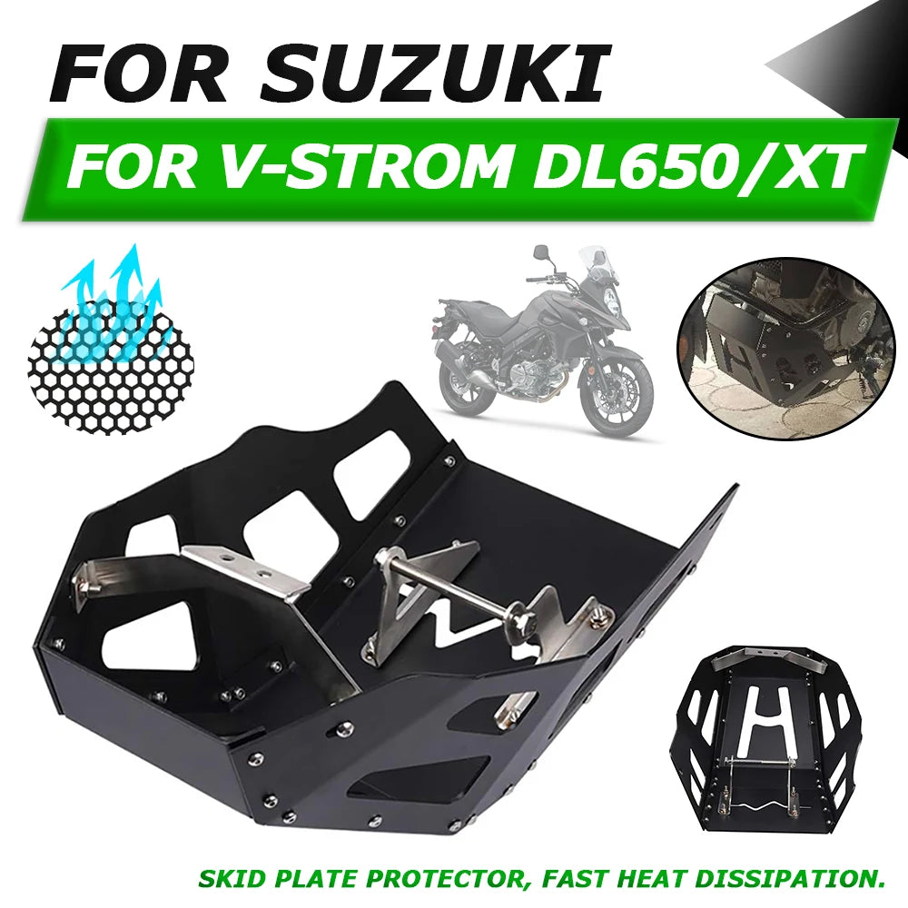 For SUZUKI V-strom 650 DL 650 V-STROM 650XT 2017 - 2020 vstrom 650 Accessories Motorcycle Skid Plate Lower Engine Guard Cover