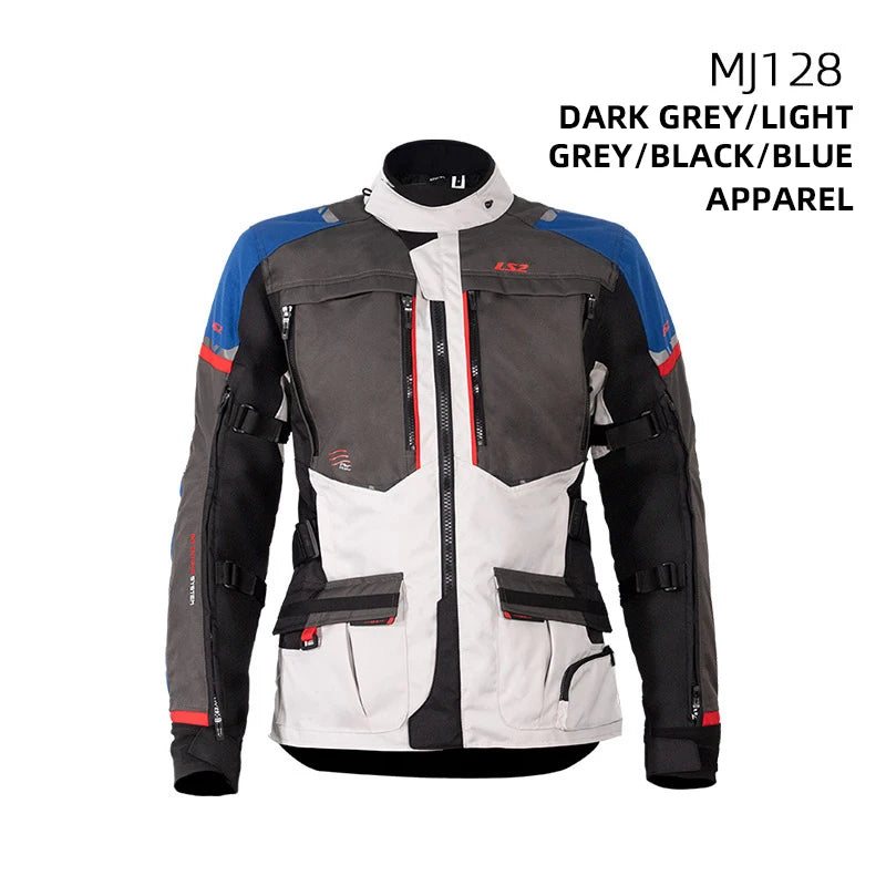 LS2 MJ128 motorcycle riding suit NORWAY men's and women's motorcycle pull car fall waterproof thermal insulation CE jacket