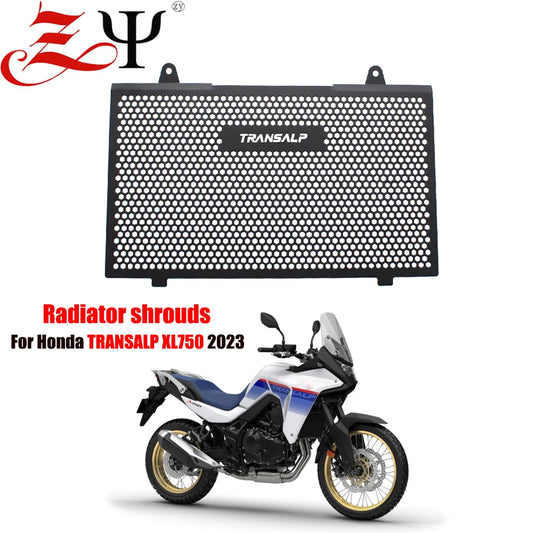 Fit For Honda TRANSALP XL750 XL 750 2023 Aluminum Motorcycle Radiator Guard Protection Grille Grill Cover TRANSALP 750