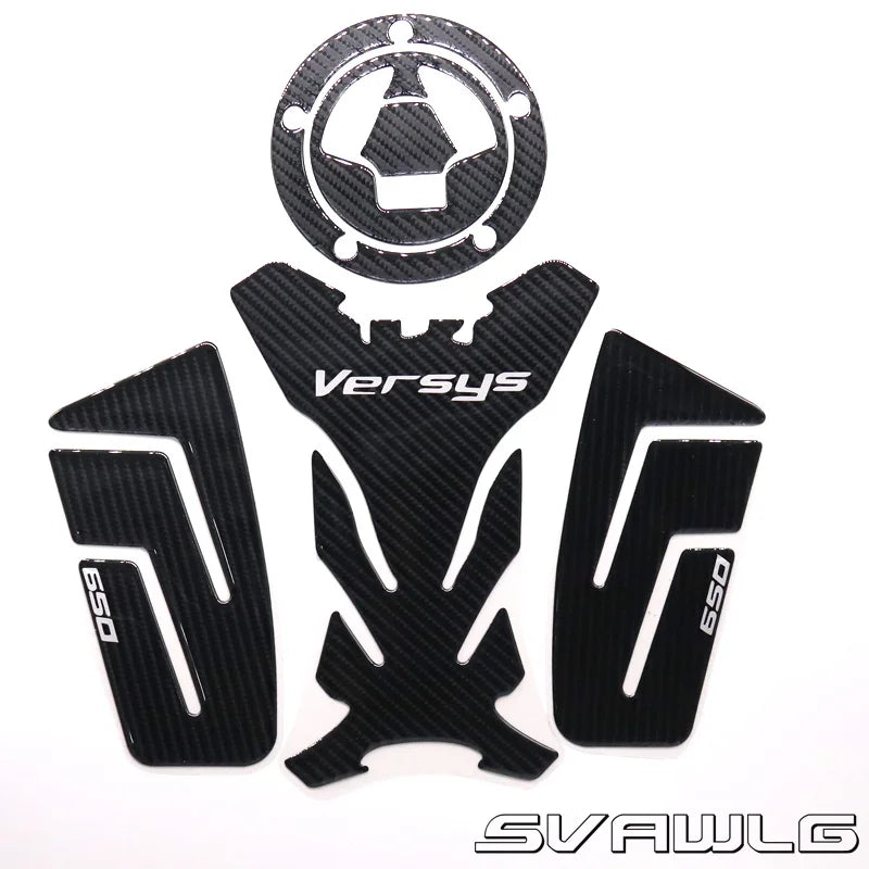 2019 Motorcycle Accessories 3D Fiber Sticker Sets Tank Decal Protector Pad Set for KAWASAKI Versys 650