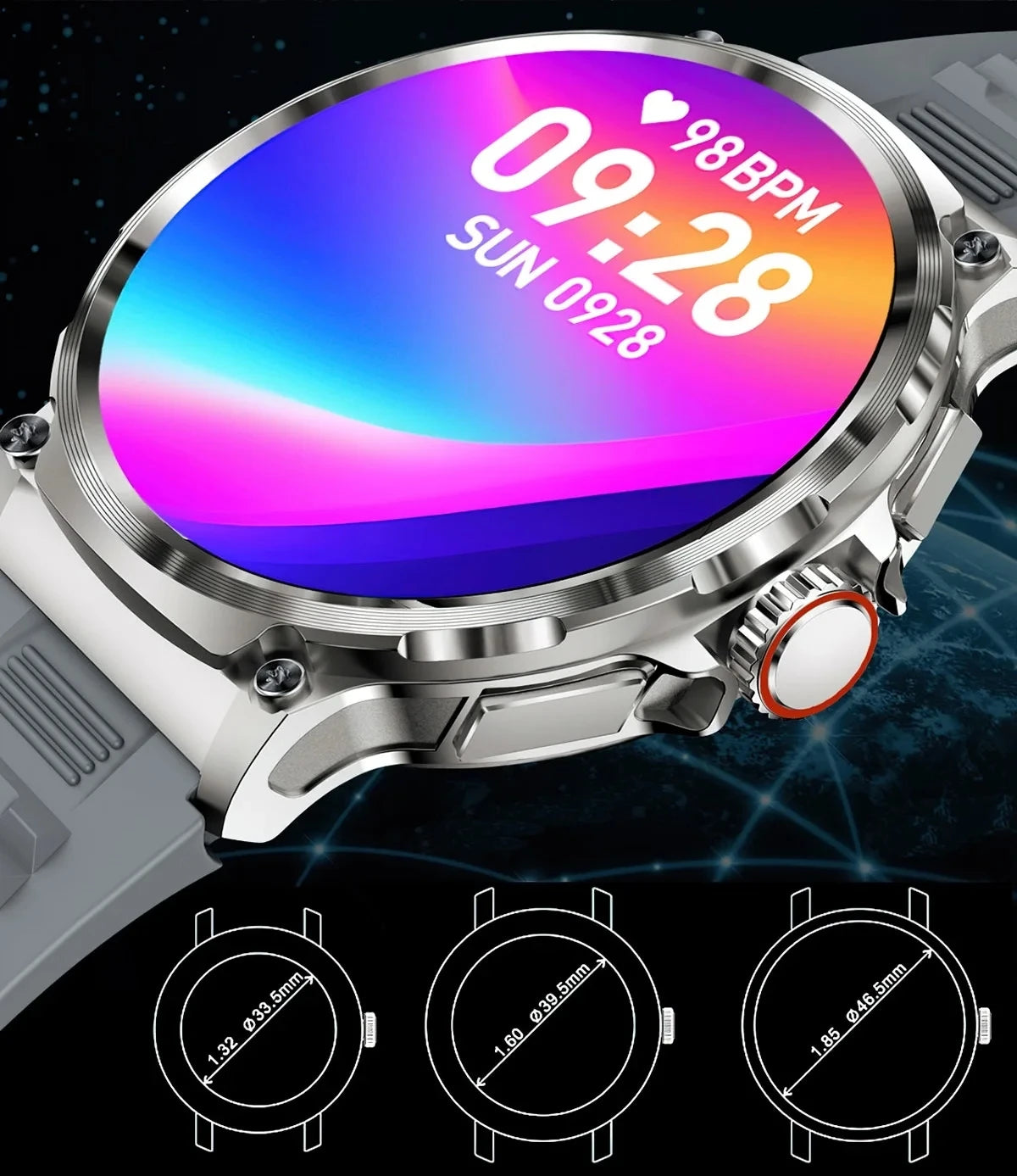 Xiaomi  New V69 1.85" Ultra Hd Display Smartwatch Men 710 Mah Large Battery 400+ Watch Faces Smart Watch For Android IosPhone2