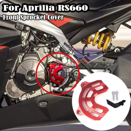 RS660 2020 2021 Front Sprocket Cover Chain Protector Guard For Aprilia RS660 2022 2023 RS 660 Motorcycle Sensor Protection Cover