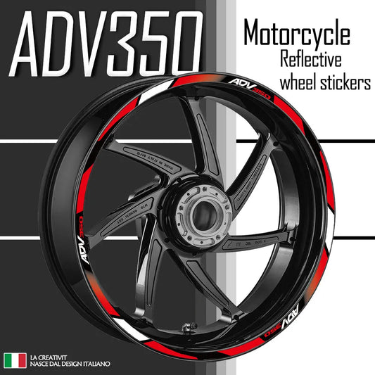 ADV350 Reflective Motorcycle Accessories Wheel Sticker Inside of Hub Decals Rim Stripe Tape For Honda ADV350 adv 350